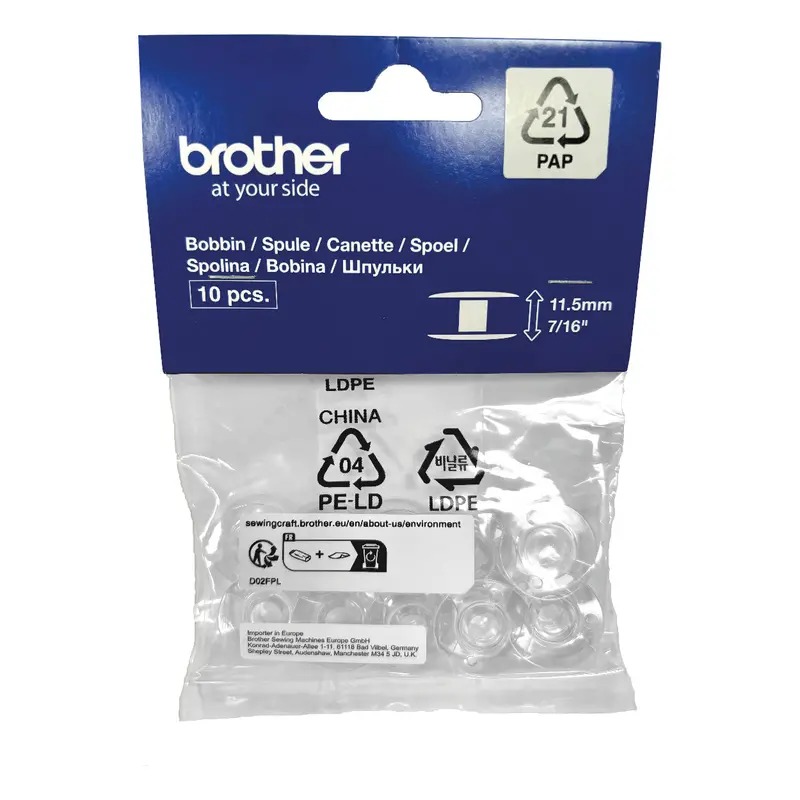 Brother Sewing Machine Bobbins In Packs Of 10 1