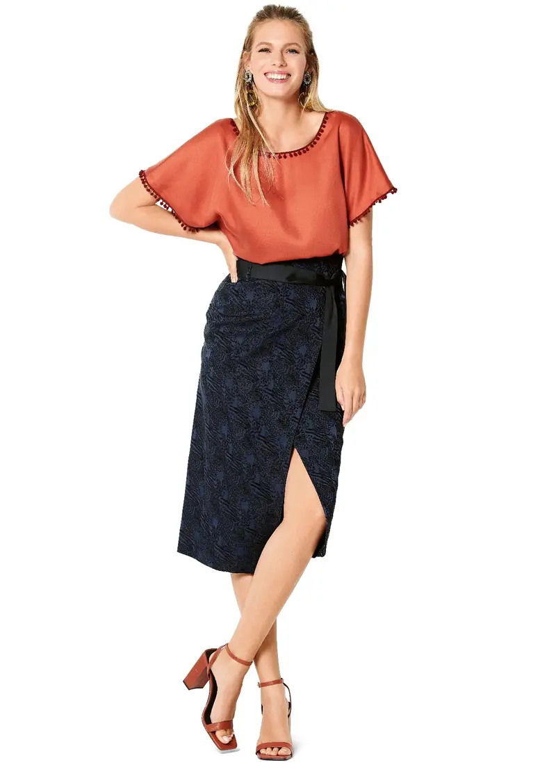 Burda 6204 Blouse Shirt Sewing Pattern 1