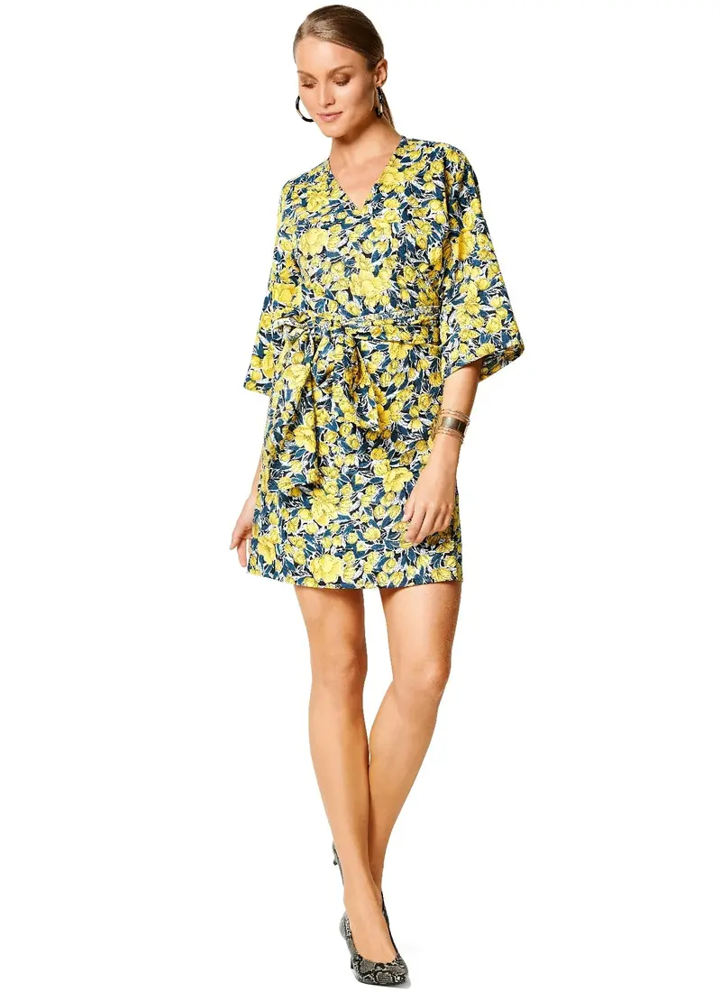 Burda 6207 Wrap Dress With Tie Waist Sewing Pattern 1