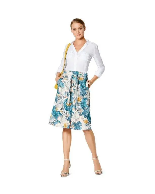 Burda 6235 Skirt With Pockets Sewing Pattern 1