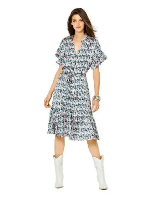 Burda 6240 Dress With Button Fastening Sewing Pattern 1