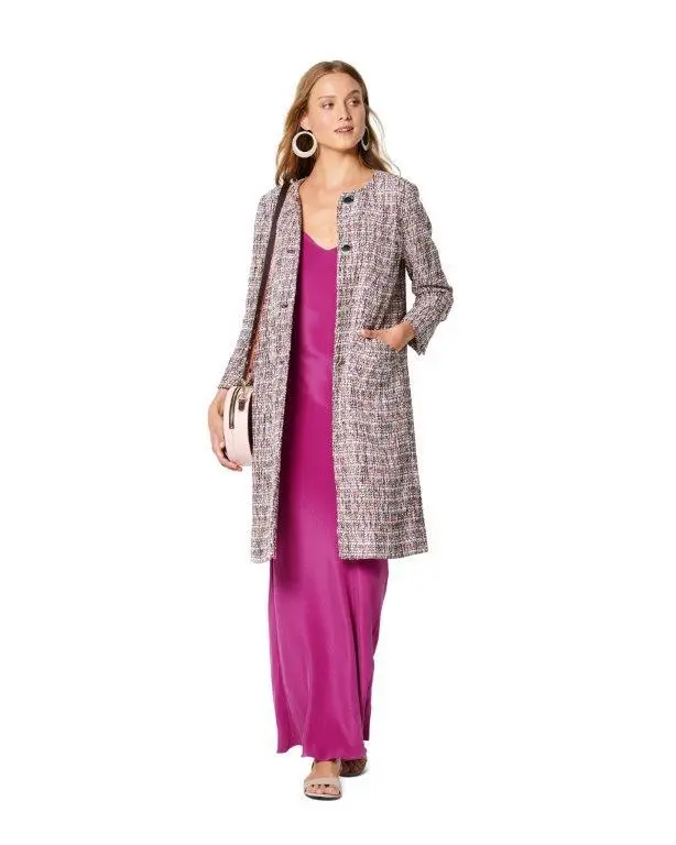 Burda 6248 Collarless Jacket Sewing Pattern 1