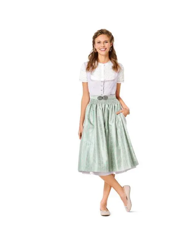 Burda 6268 Dirndl Dresses Sewing Pattern 1