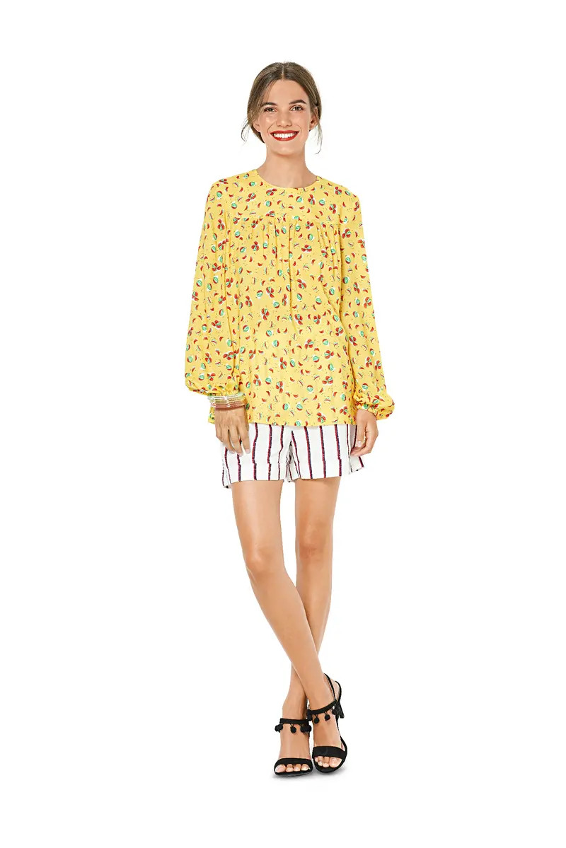 Burda 6313 Babydoll Top Sewing Pattern 1