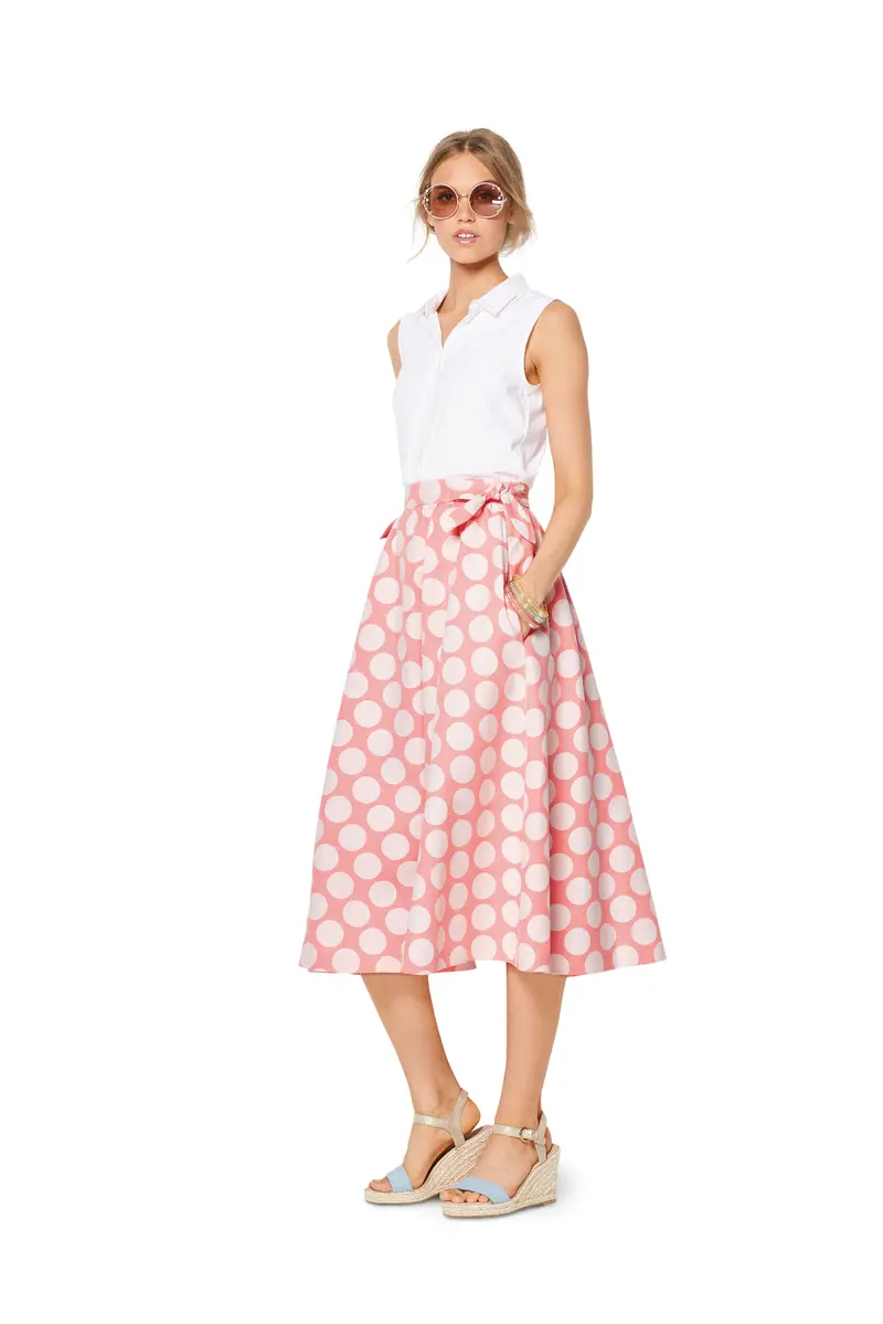 Burda 6319 Bell Shaped Skirt Sewing Pattern 1