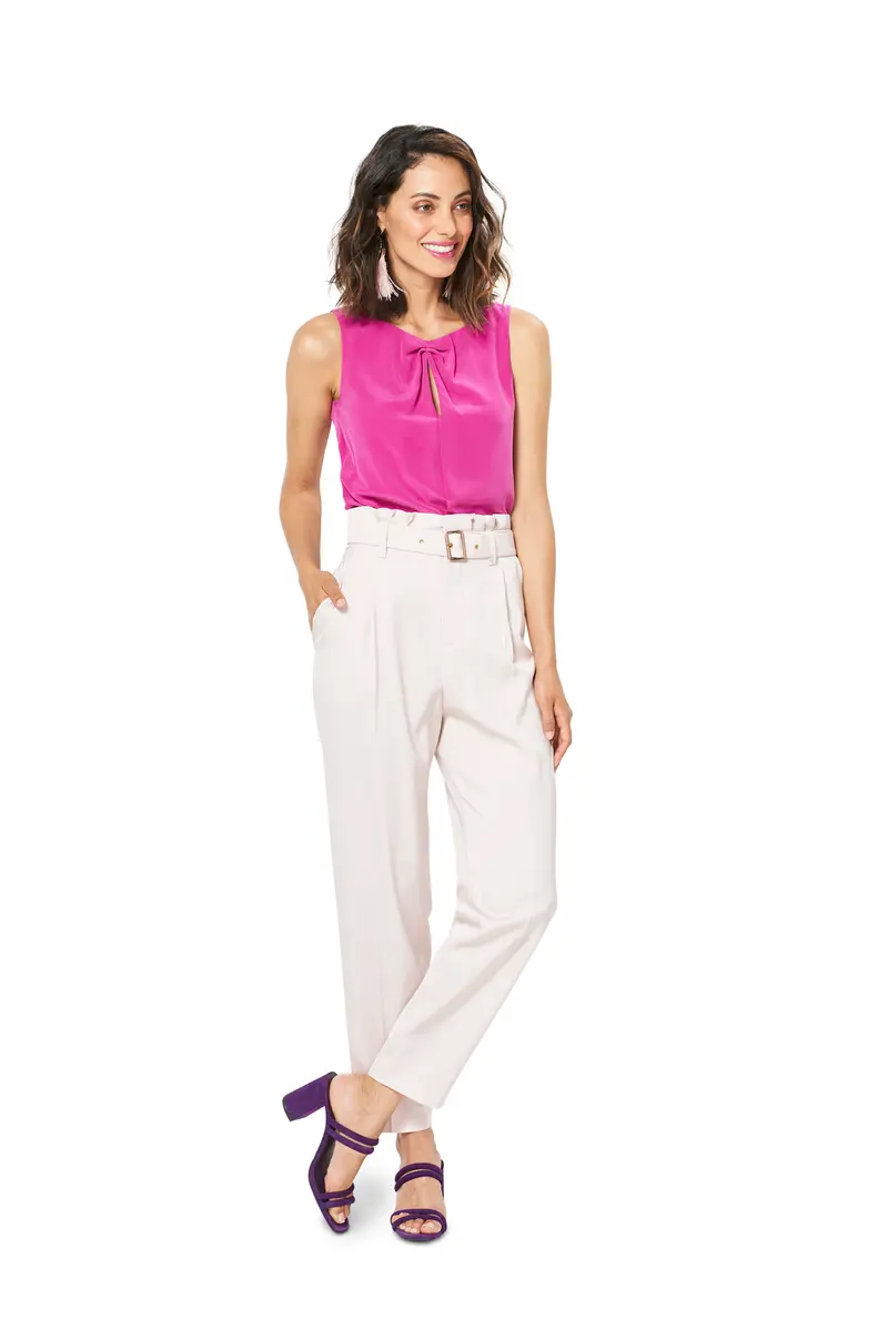 Burda 6332 High Waisted Trousers Sewing Pattern 1