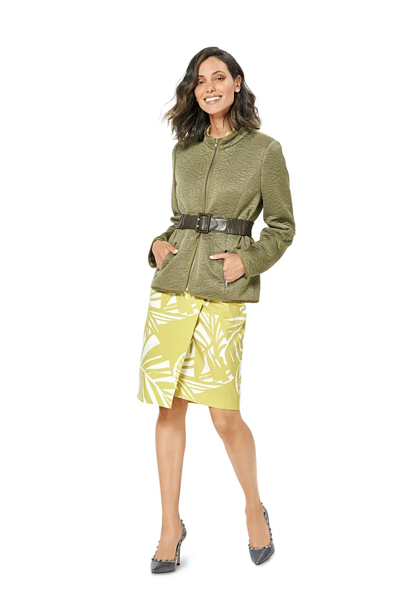 Burda 6337 Misses' Quilted Jacket Sewing Pattern 1
