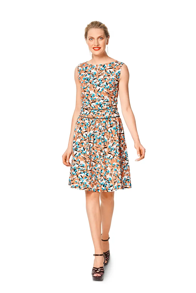 Burda 6339 Dresses With Waistband Sewing Pattern 1