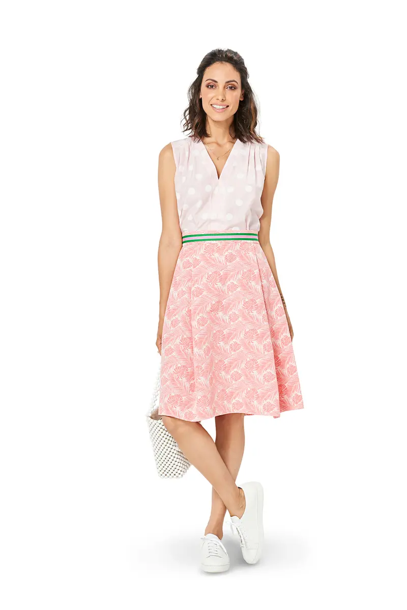 Burda 6342 Side Pleat Skirt Sewing Pattern 1