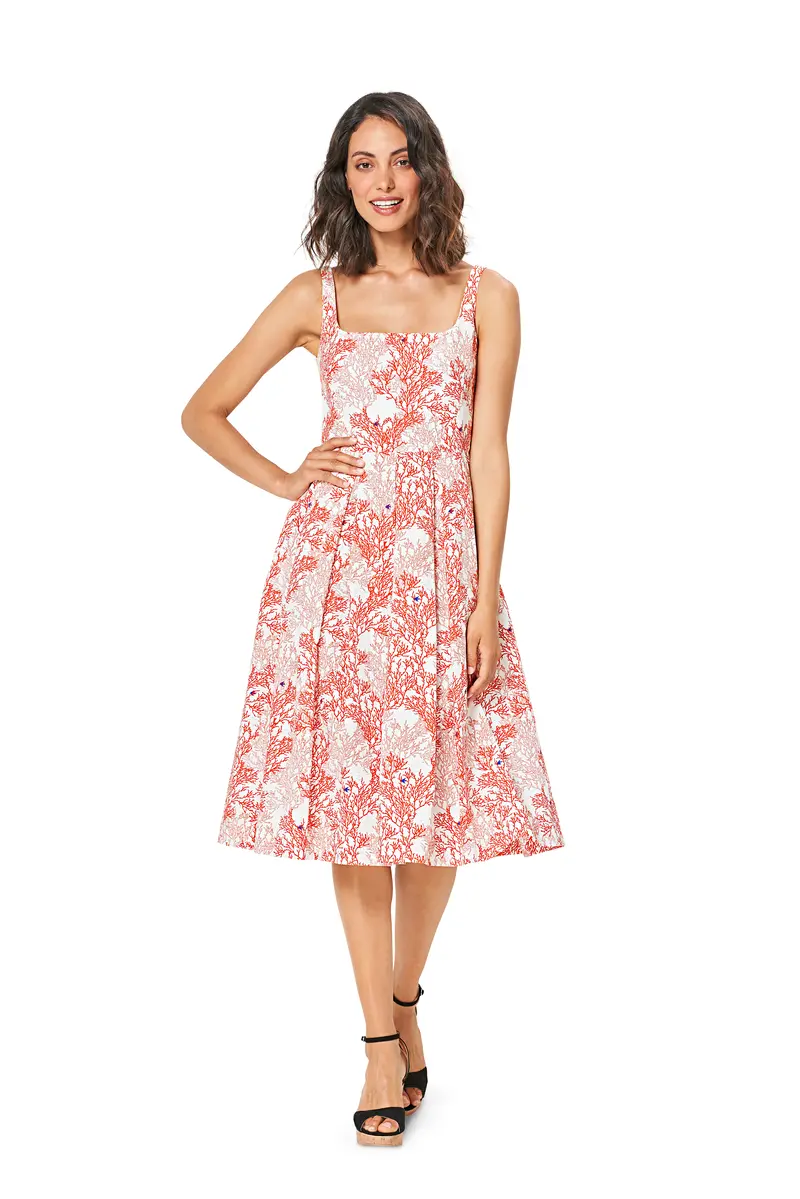 Burda 6343 Misses' Pinafore Dress Sewing Pattern 1