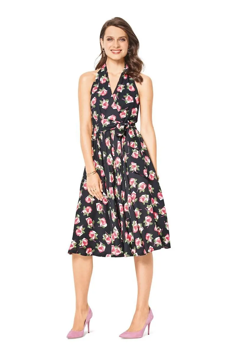 Burda 6421 Swing Dress Pattern 1