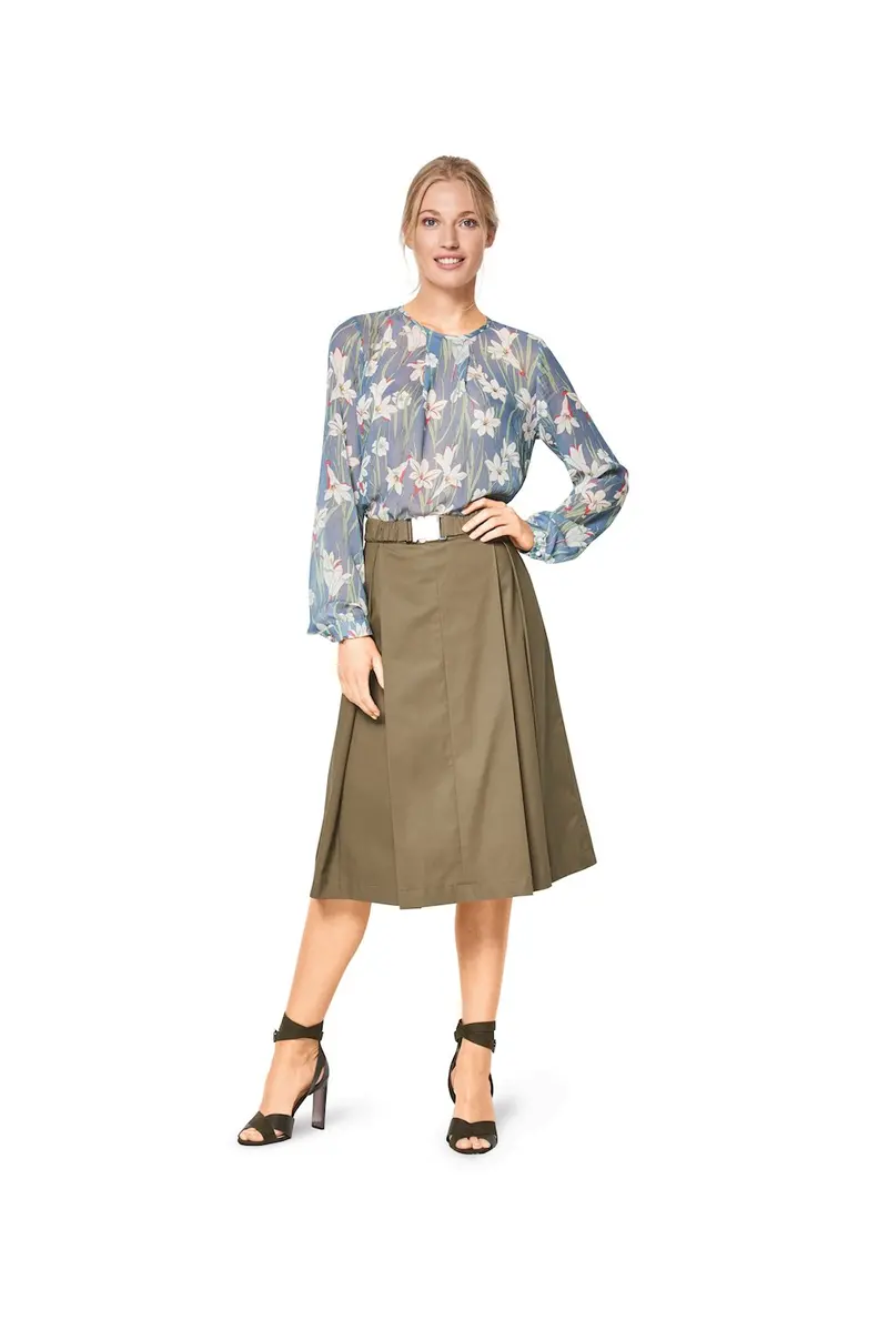 Burda 6434 Women's Feminine Blouses Sewing Pattern 1