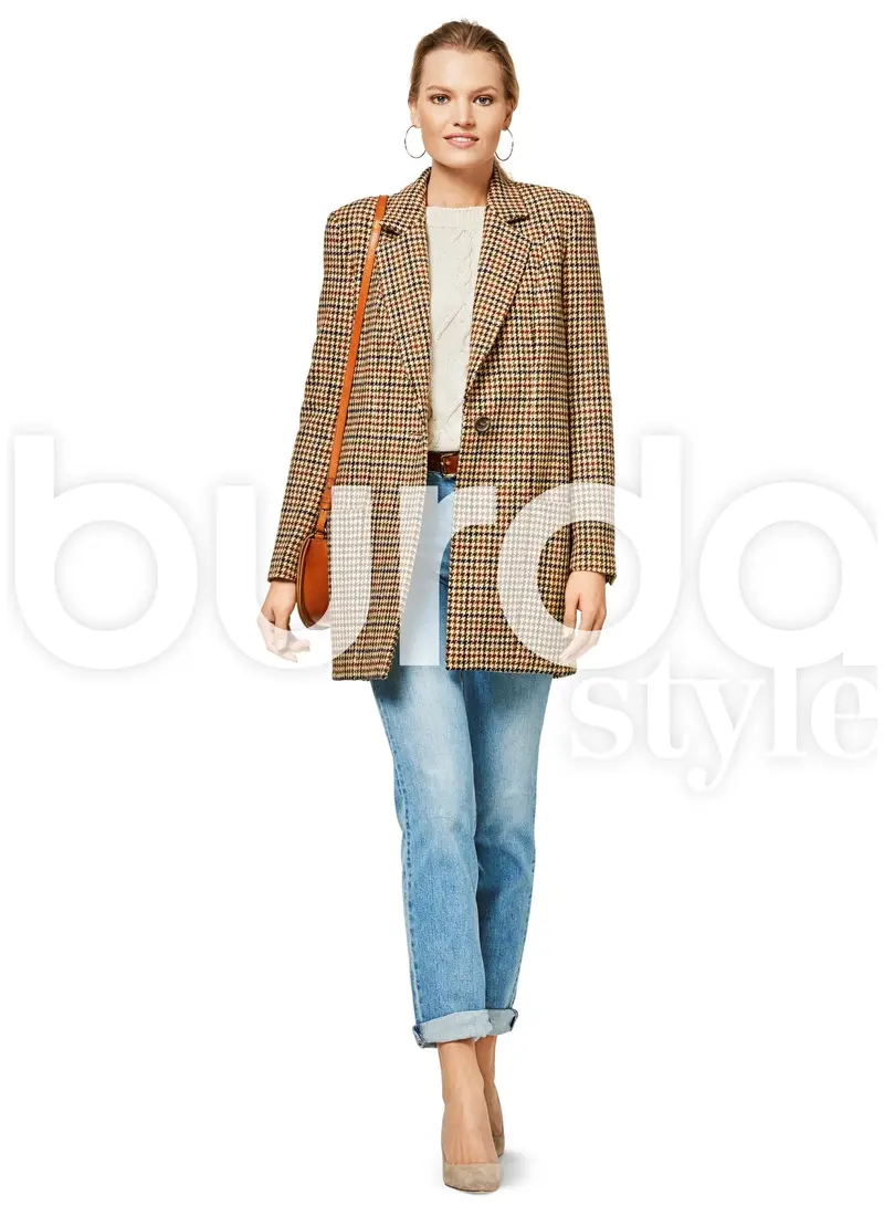 Burda 6463 Women’S Blazer Sewing Pattern 1