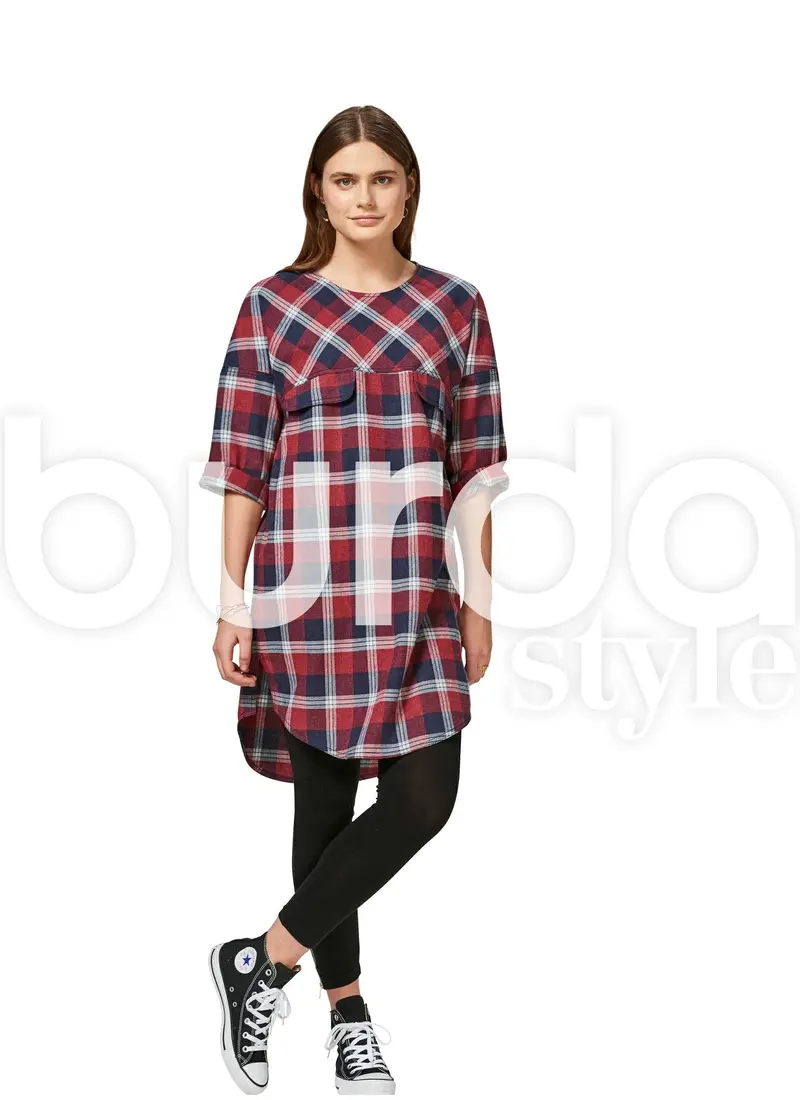 Burda 6475 Women’S Hooded Dress Sewing Pattern 1
