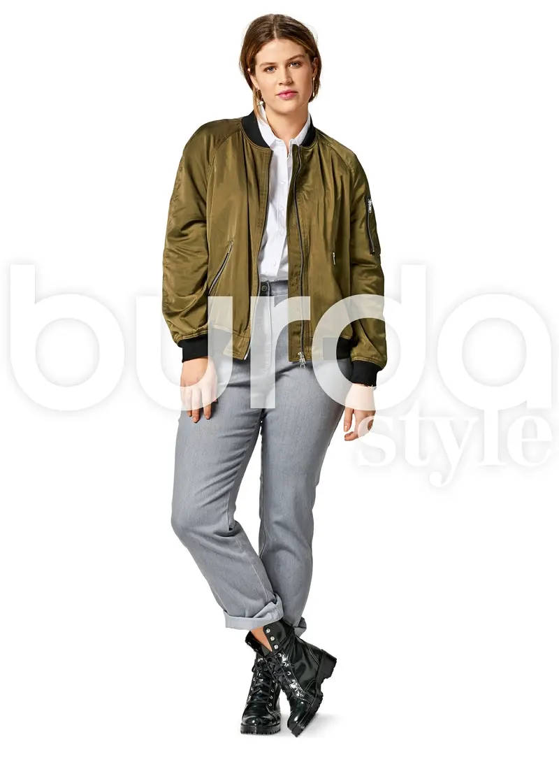 Burda 6489 Women’S Hooded Jacket Sewing Pattern 1