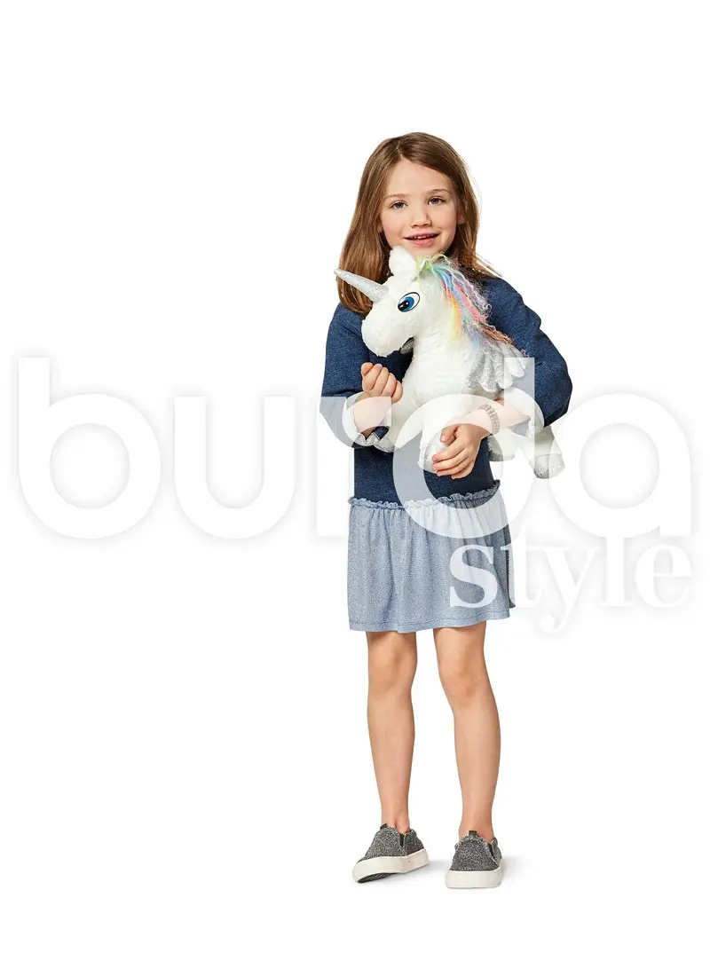 Burda 6495 Stuffed Animal Horse And Unicorn Sewing Pattern 1