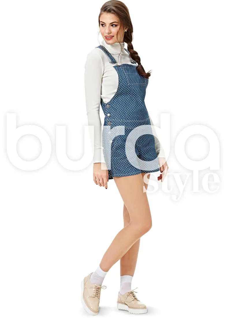 Burda 6599 Dungarees Pattern 1