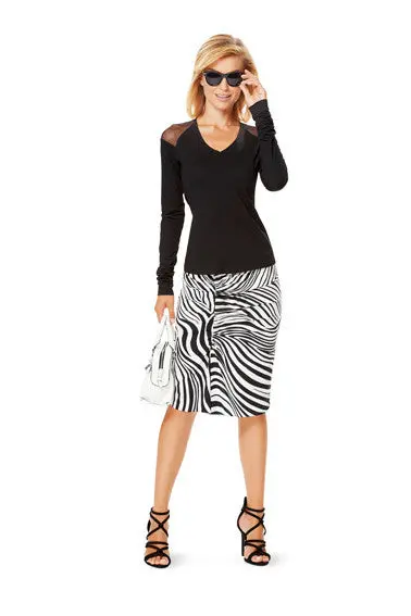 Burda 6630 Misses' Shirt Sewing Pattern 1