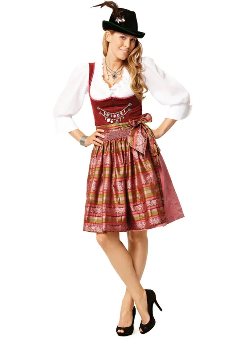 Burda 7443 Dirndl Dress Pattern 1