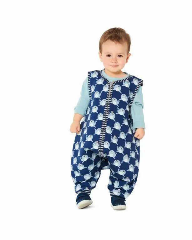 Burda 9298 Toddlers' Sleeping Bag With Legs Sewing Pattern 1
