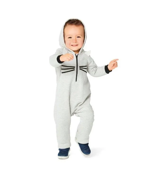 Burda 9299 Toddlers' Overalls / Babygro Sewing Pattern 1
