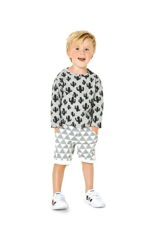Burda 9322 Child's Top Sewing Pattern 1