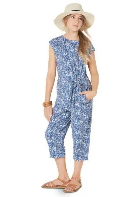 Burda 9325 Child's Jumpsuit Sewing Pattern 1