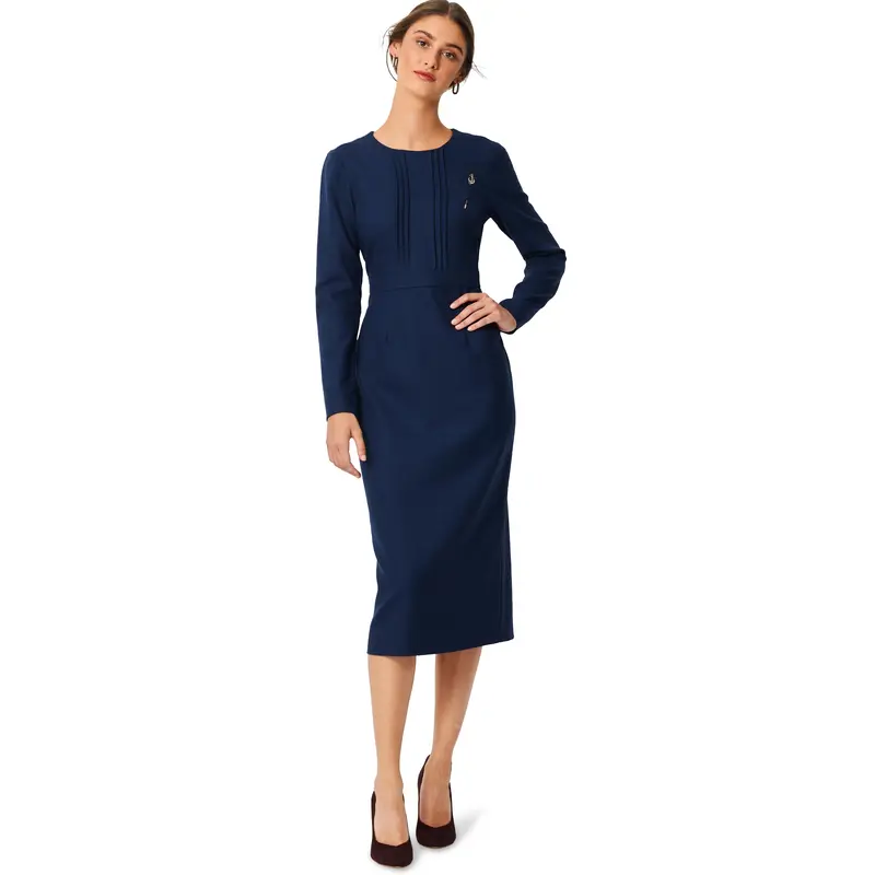 Burda Sewing Pattern 5983 Misses' Dress With Wide Or Narrow Skirt 2