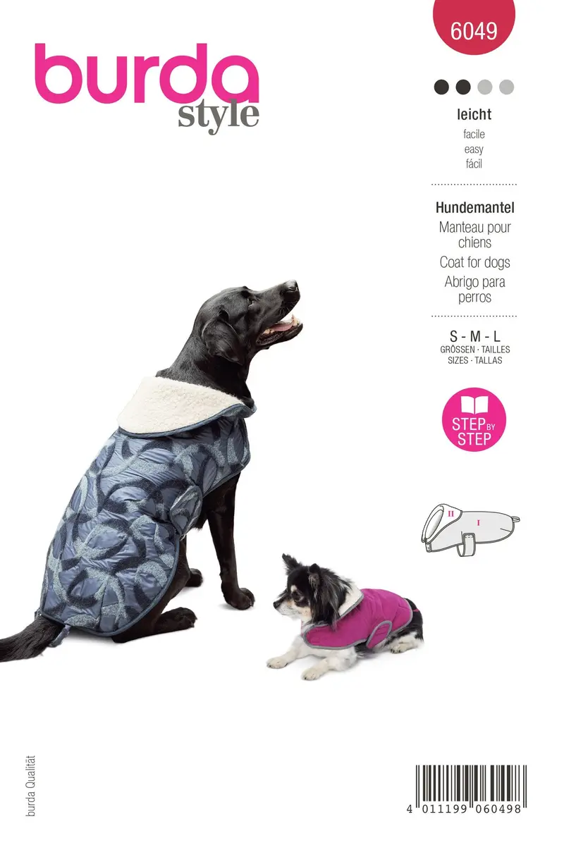 Burda Sewing Pattern 6049 Dog Coat 2