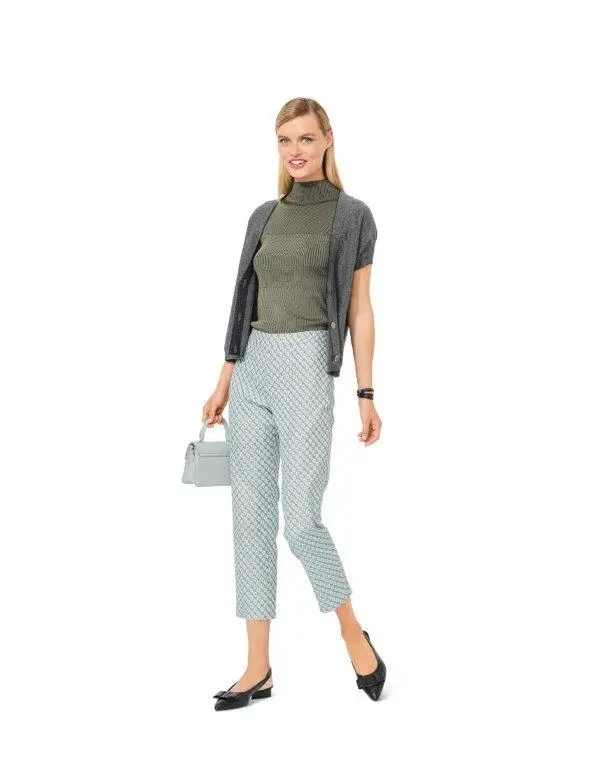 Burda Sewing Pattern 6072 Narrow Cut Trousers And Pants 1