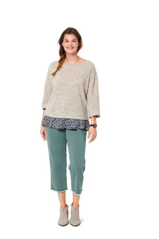 Burda Sewing Pattern 6098 Top With Kimono Sleeves 1