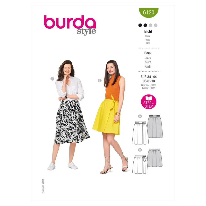 Burda Sewing Pattern 6130 Skirt 2