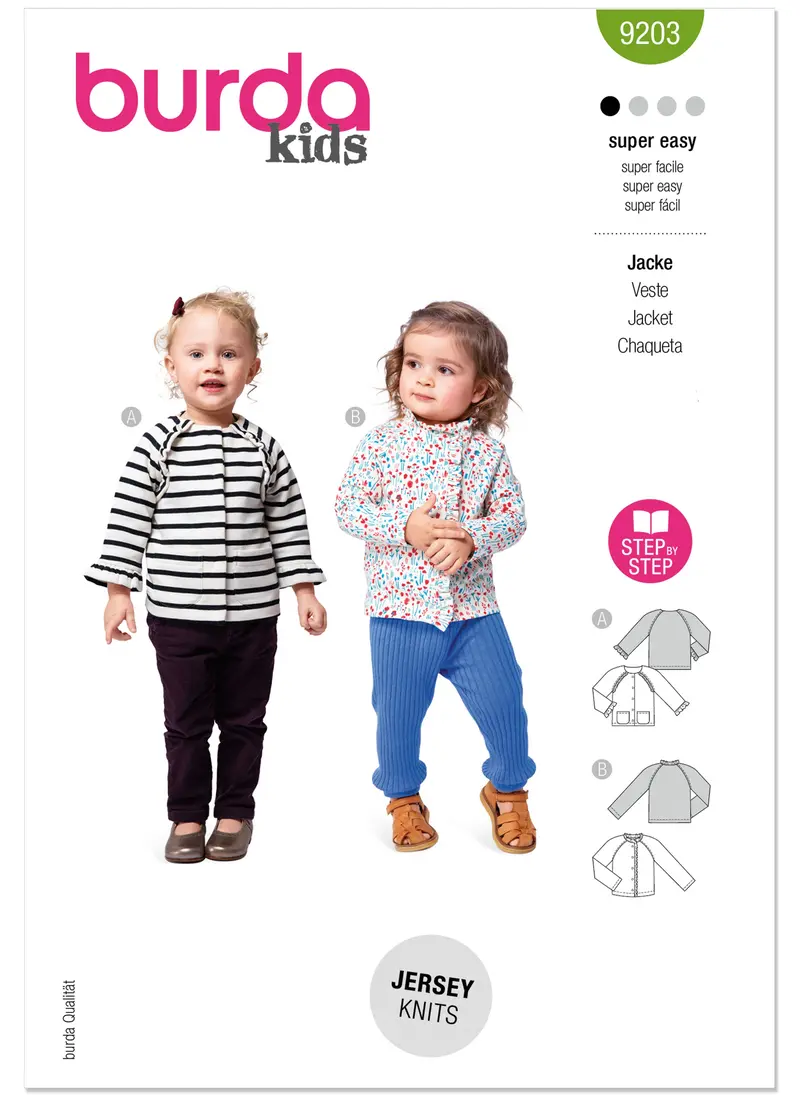 Burda Sewing Pattern 9203 Children's Jackets 2