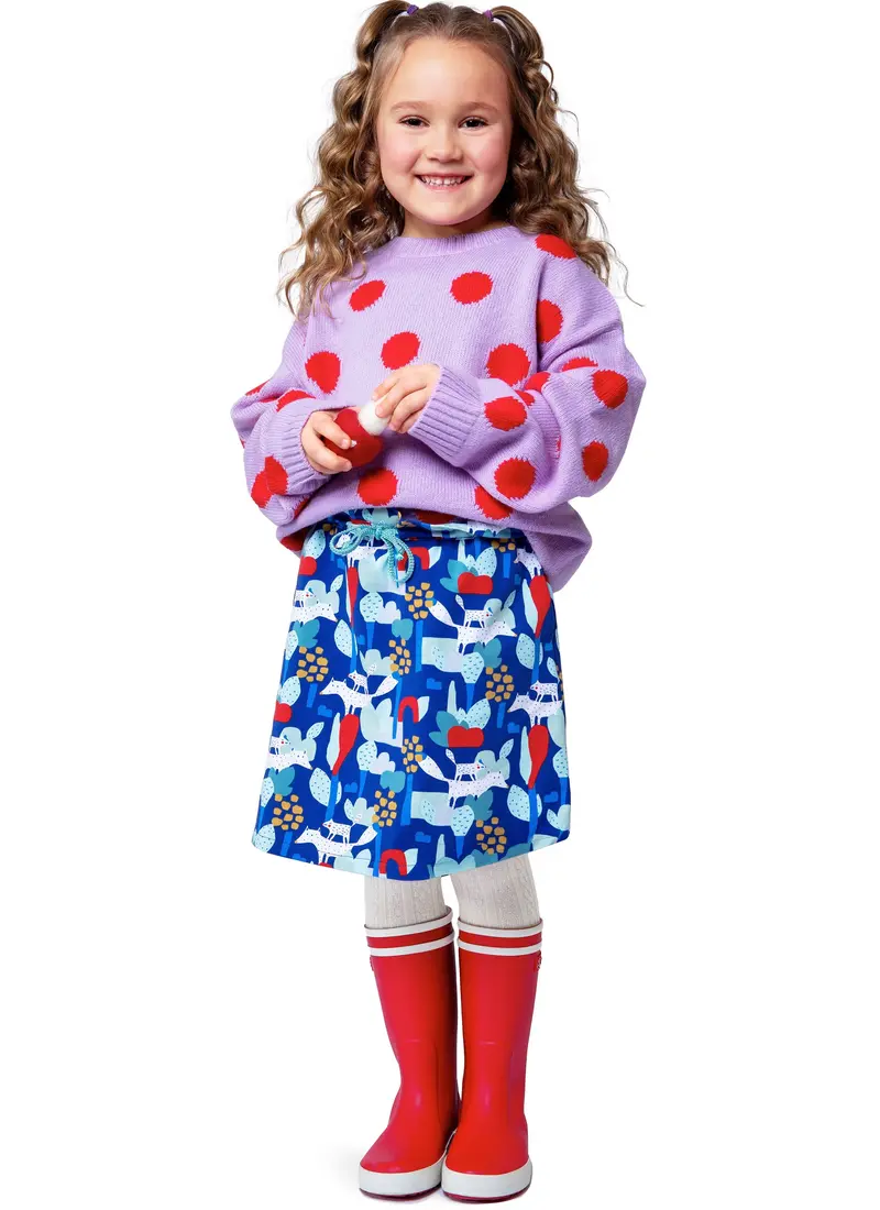Burda Sewing Pattern 9210 Children's Mini Skirts 1
