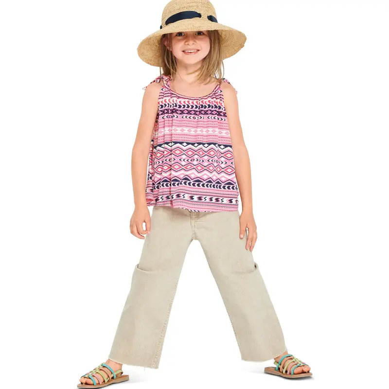Burda Sewing Pattern 9280 Children's Top And Dress 1