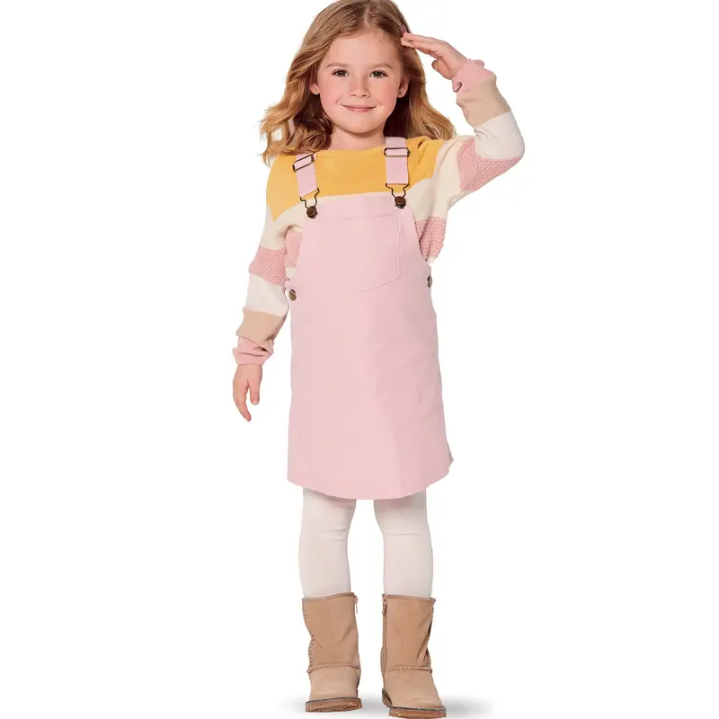 Burda Sewing Pattern 9287 Children's Bibbed Skirt – Pinafore 1