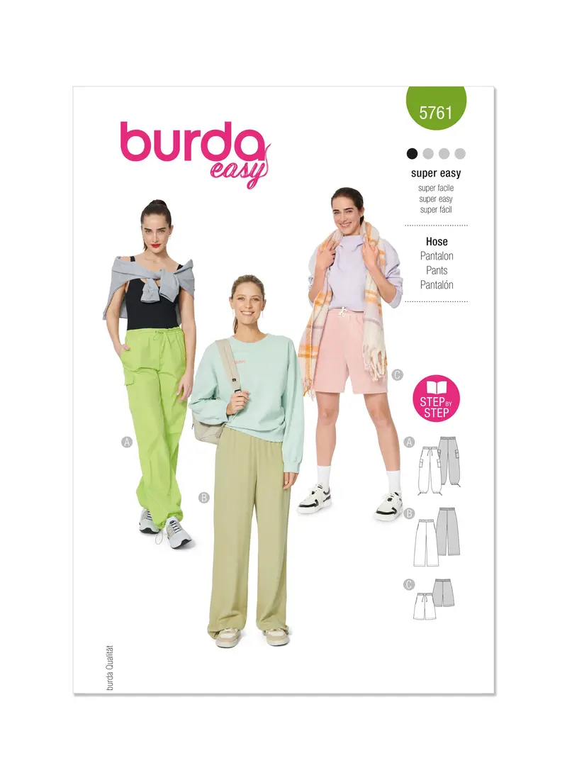 Burda Style Pattern 5761 Misses' Cargo Pants 2