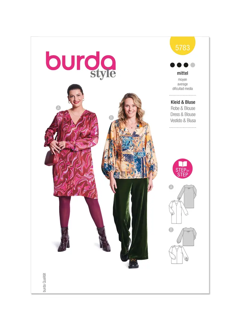 Burda Style Pattern 5783 Misses' Dress And Blouse 2