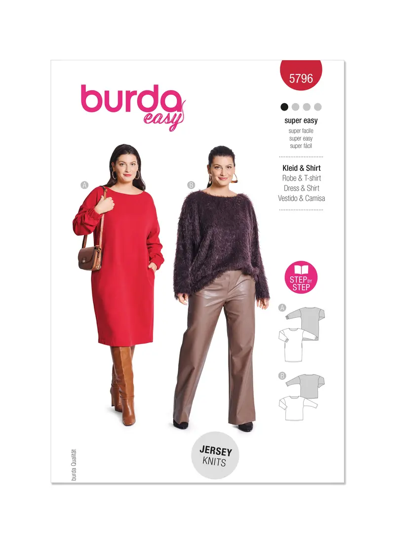 Burda Style Pattern 5796 Misses' Dress And Top 2