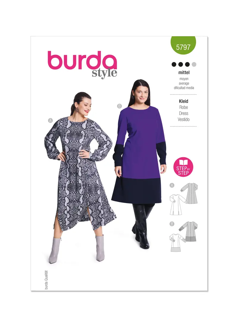 Burda Style Pattern 5797 Misses' Dress 2