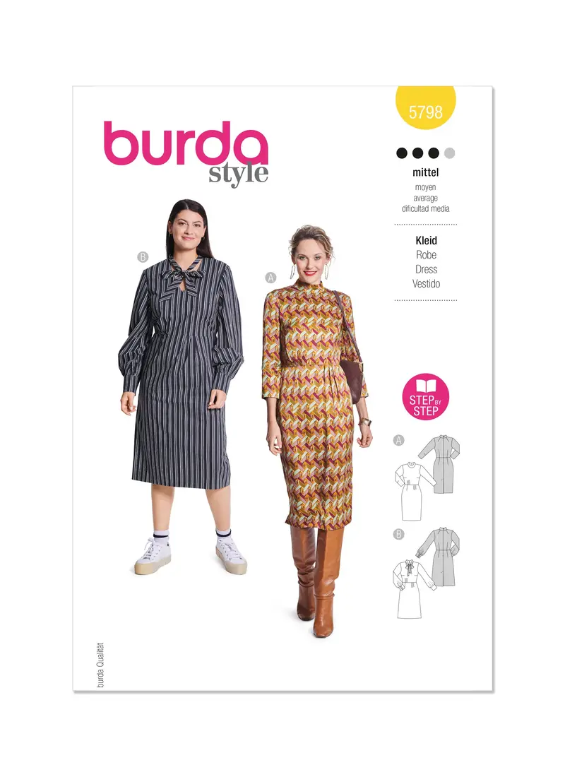 Burda Style Pattern 5798 Misses' Dress 2