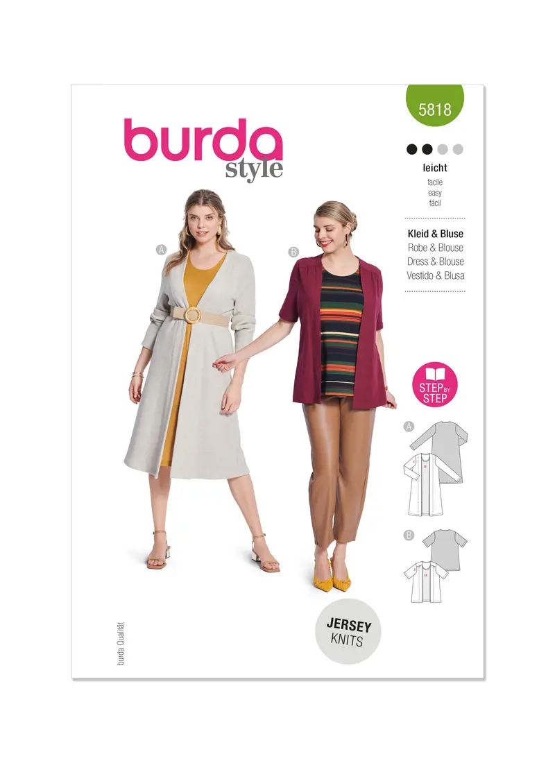 Burda Style Pattern 5818 Misses' Dress & Blouse 2