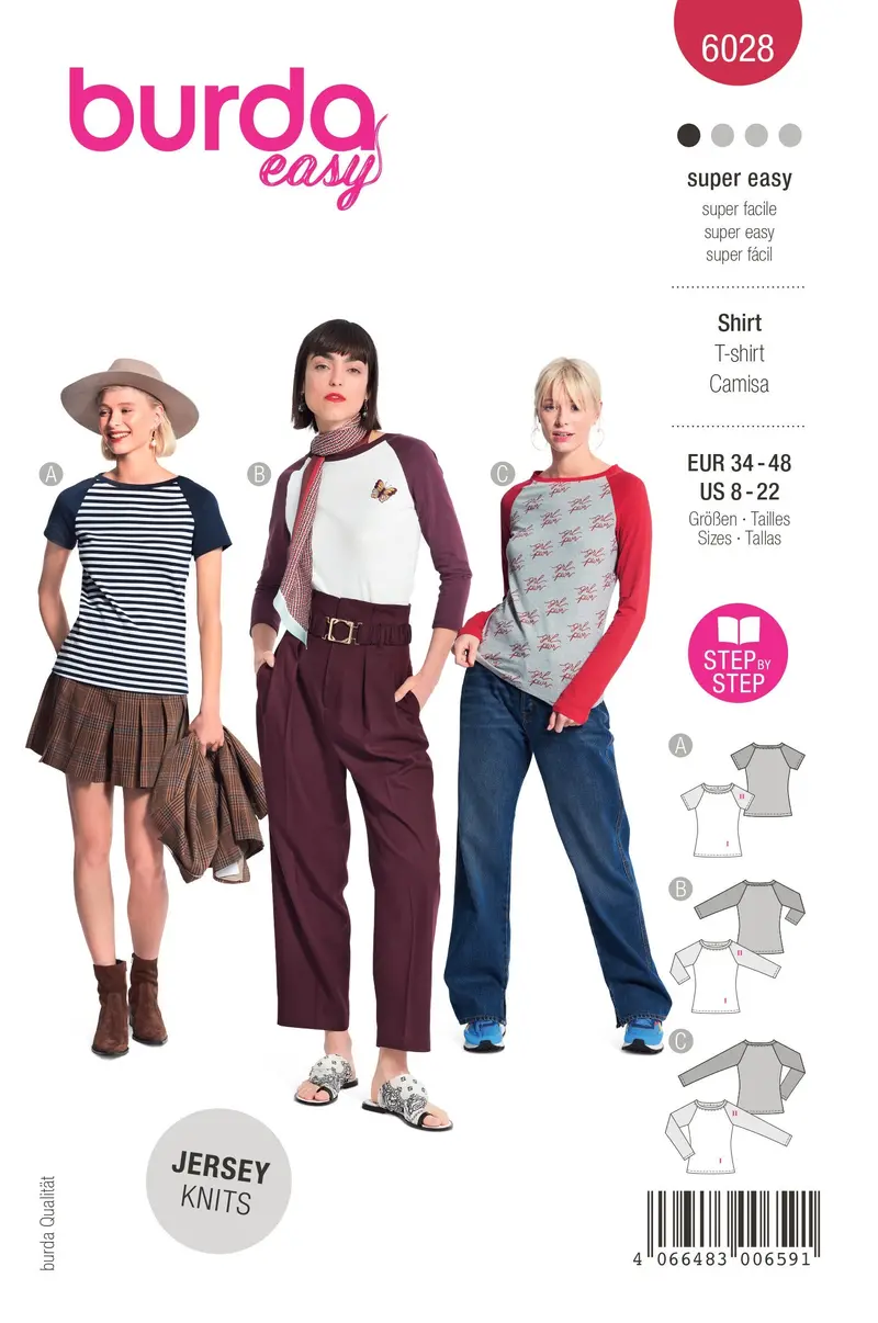 Burda Style Pattern 6028 Easy Top 2