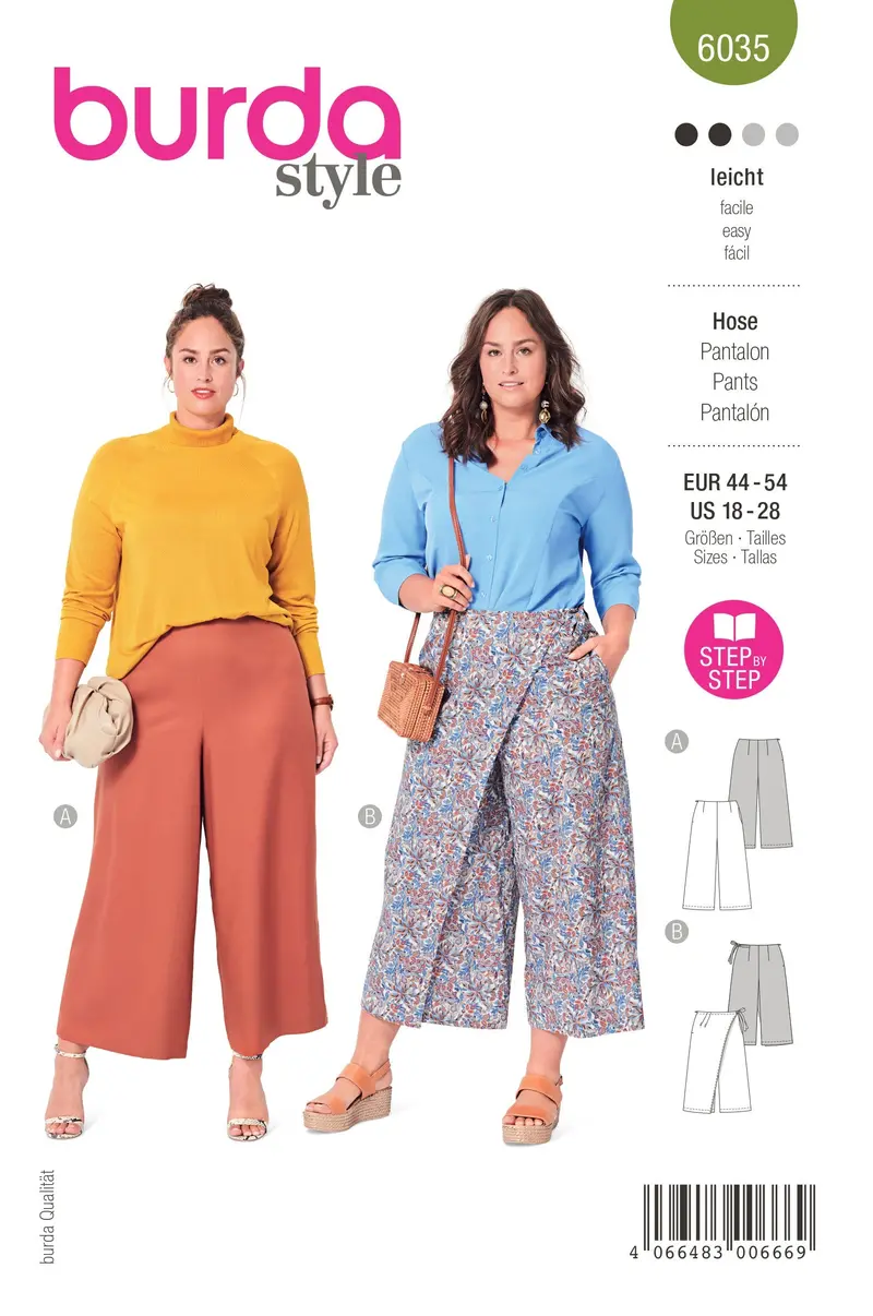 Burda Style Pattern 6035 Plus Trousers 2