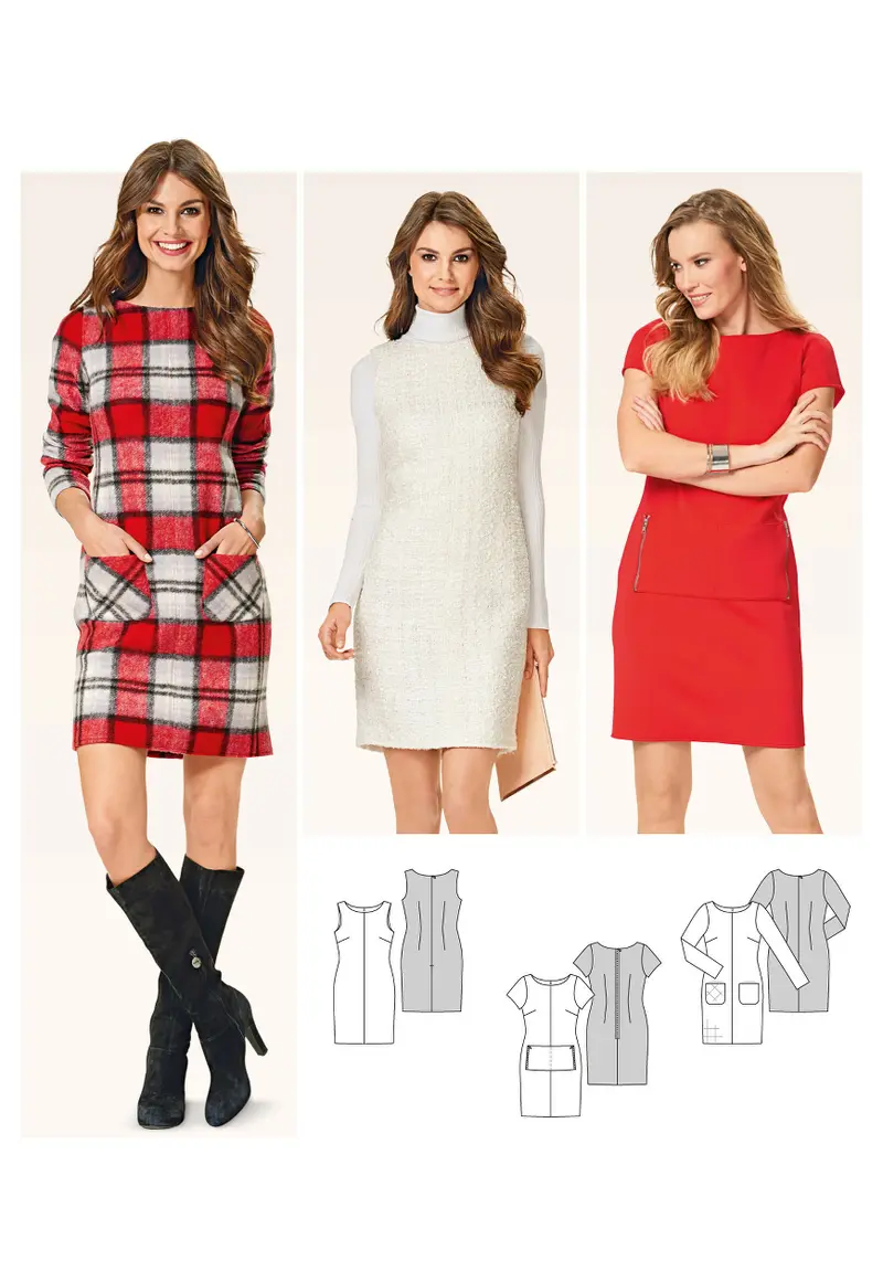 Burda Style Pattern 6609 Shift Dress 1