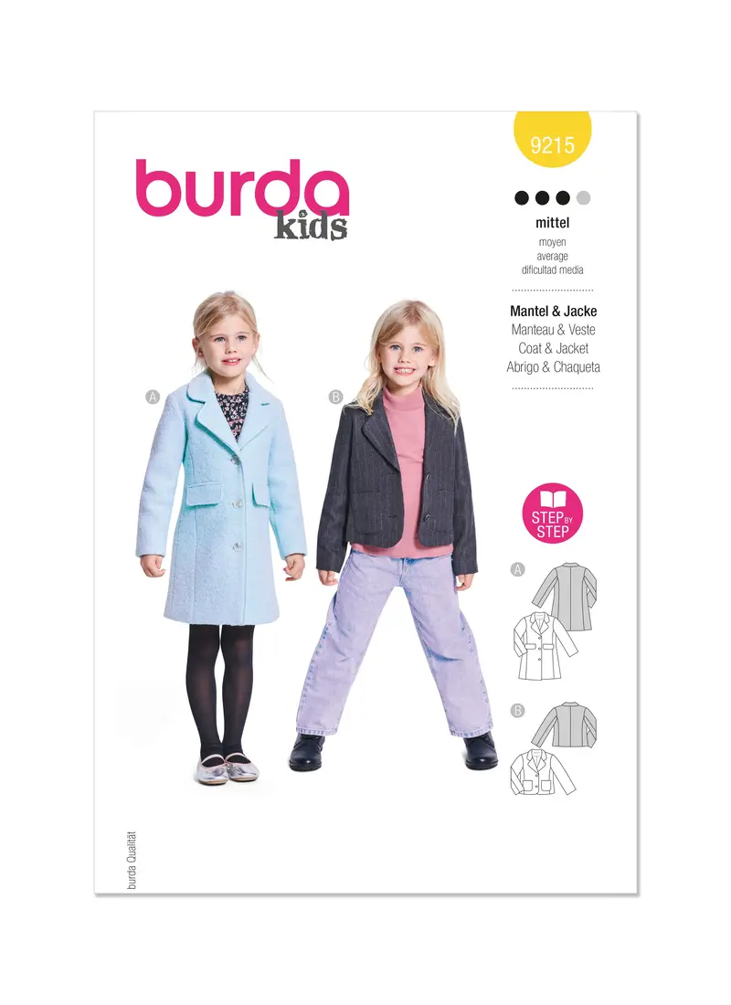Burda Style Pattern 9215 Children's Coats 2
