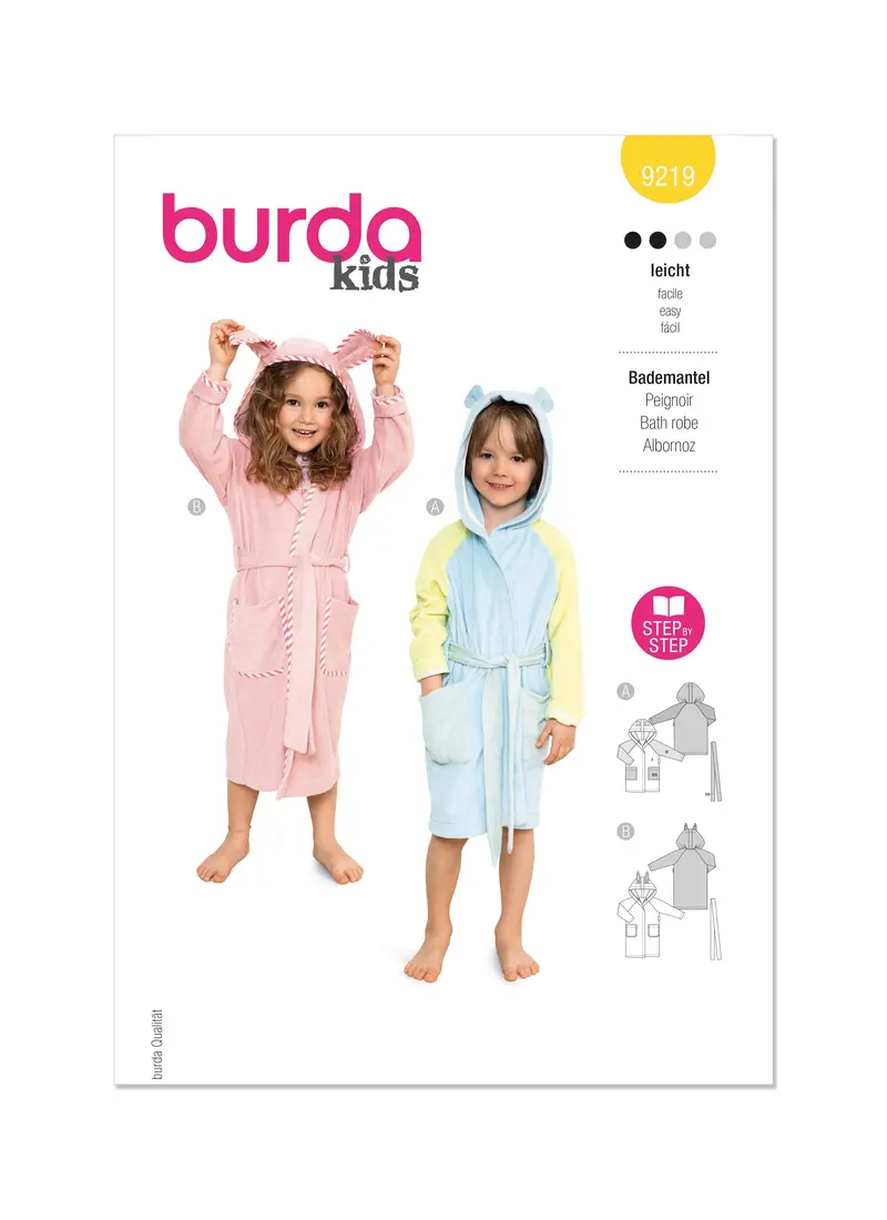 Burda Style Pattern 9219 Children's Bathrobe 2