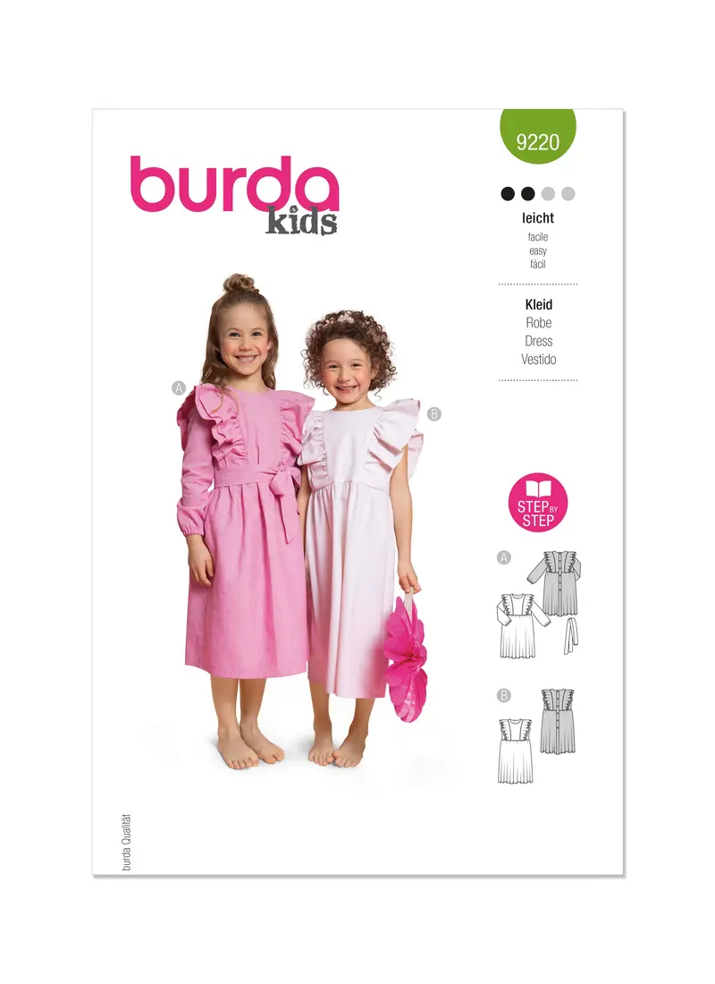 Burda Style Pattern 9220 Children's Dress 2