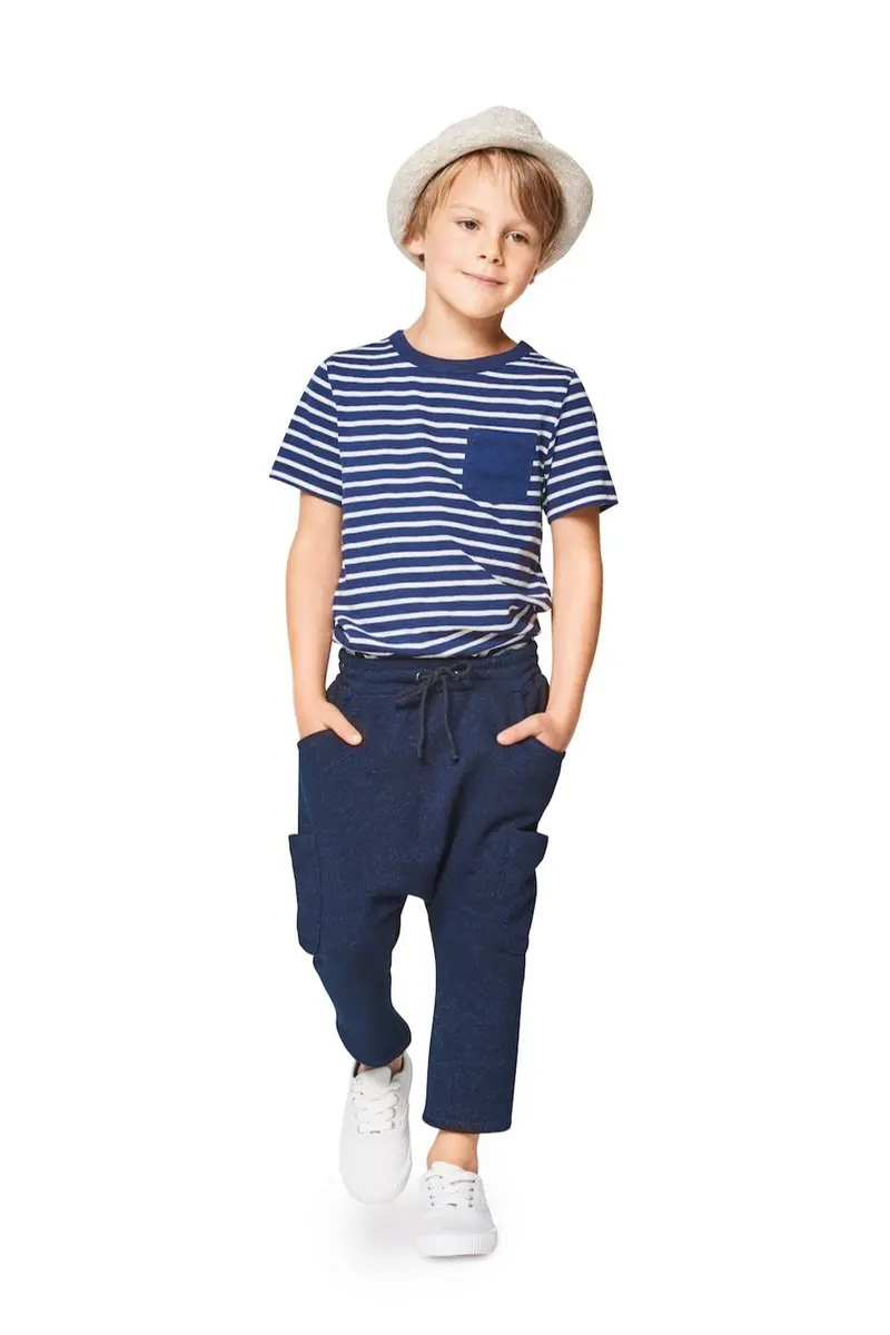 Burda Style Pattern 9342 Child's Elastic Waistband Trousers 1