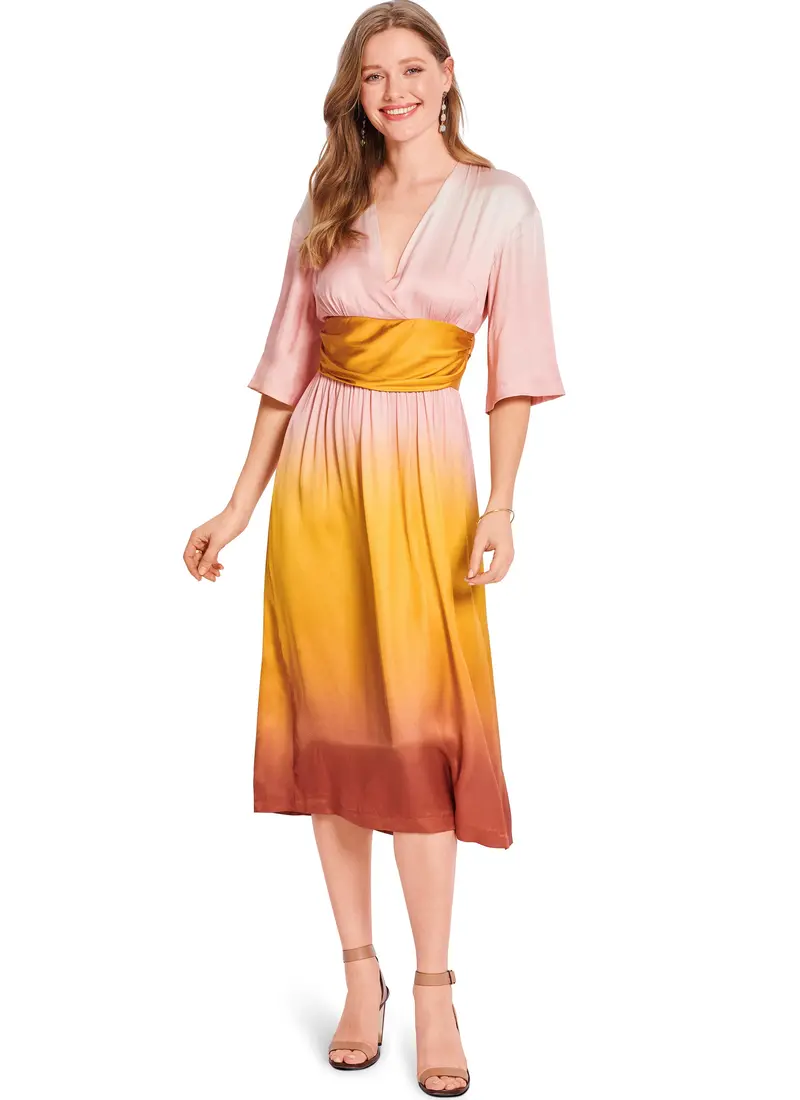 Burda Style Sewing Pattern 5724 Misses' Wrap Midi Dress 1